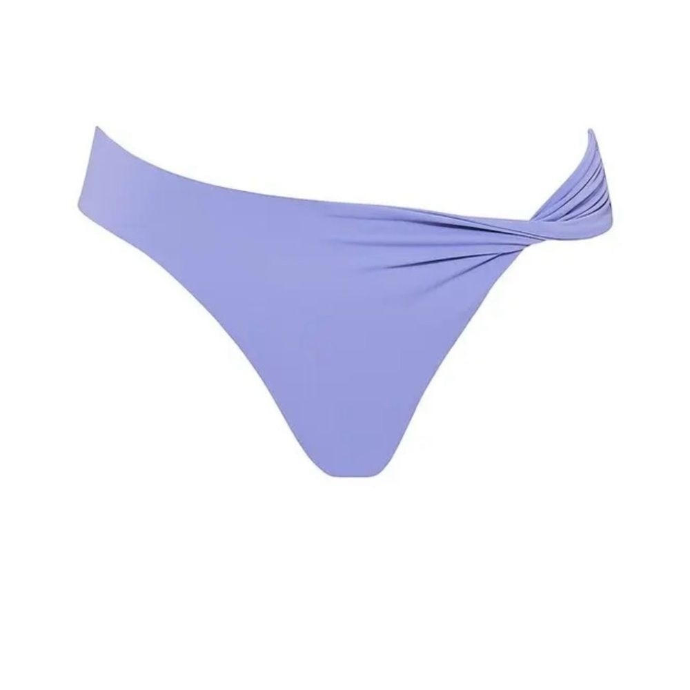 BONDI BORN Tiarne‎ Azure Blue Twist Bikini Bottom NWT Size Large